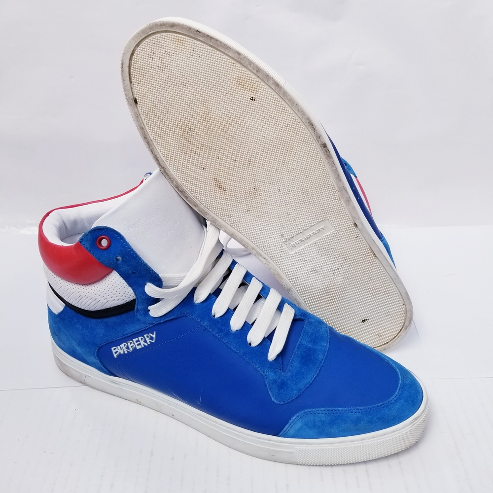 Burberry Blue and White Sneakers - Picture 2 of 5